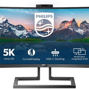 PHILIPS MONITOR CURVO 49 LED VA SUPERWIDE 32:9 5120X1440 5MS 450CDM, HDMI/DP/USB, WEBCAM, DOCKING STATION USB-C, MULTIMEDIALE