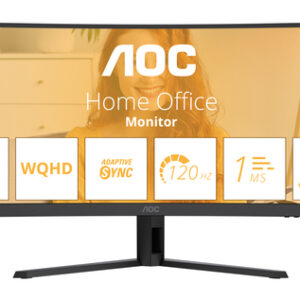 AOC MONITOR CURVO 34 LED VA WQHD 21:9 4MS 120hz, REG ALT, DP/HDMI