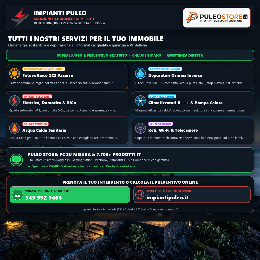 Locandina Completa Servizi Impianti Puleo